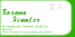 roxana himmler business card